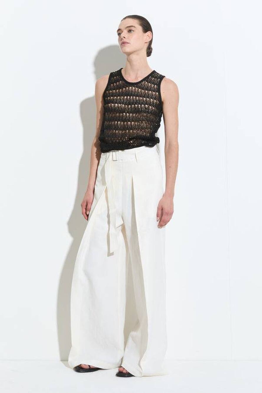 Christian Wijnants Pomello Wide Leg Pants in Off White Fr 34 XS